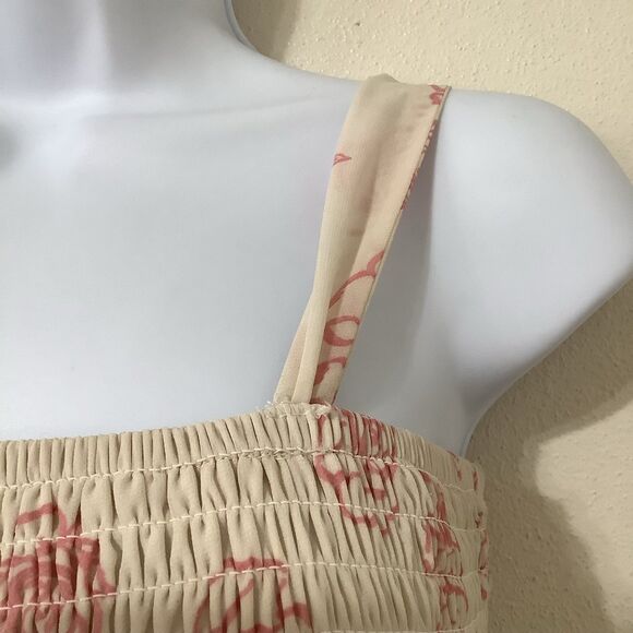 Mimi Chica Romantic Feminine Cottagecore Tiered Ruffle Fairy Midi Dress Medium - Picture 4 of 11